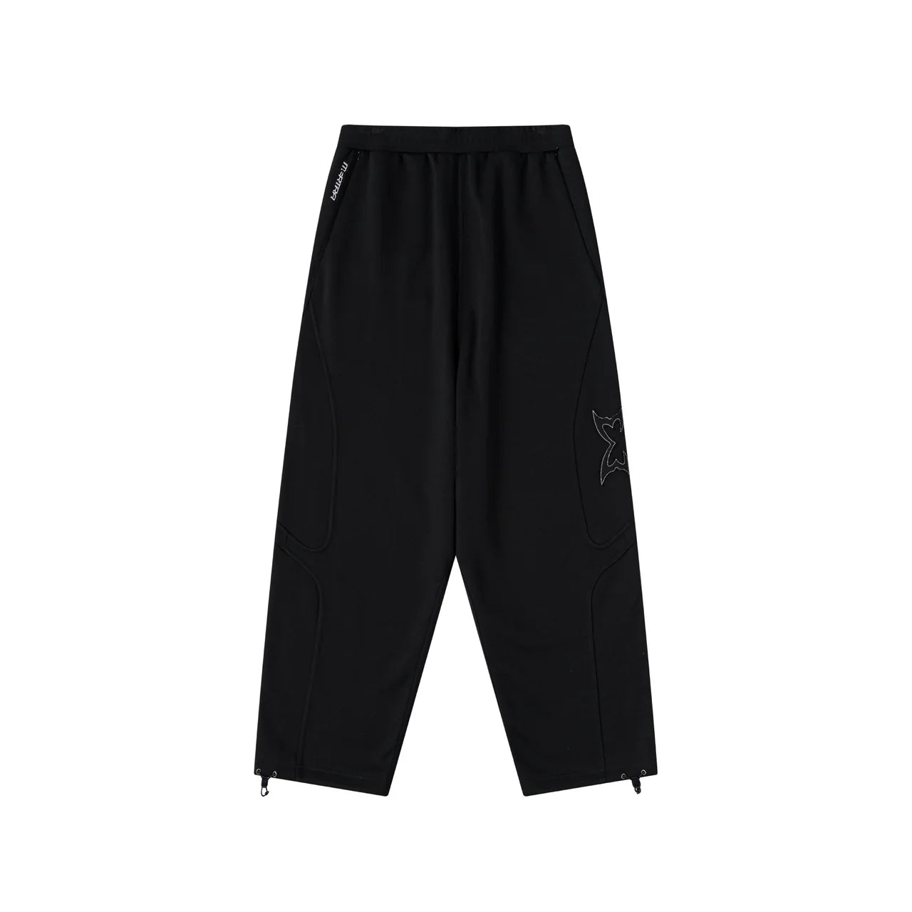 Split Panel Joggers (Black)
